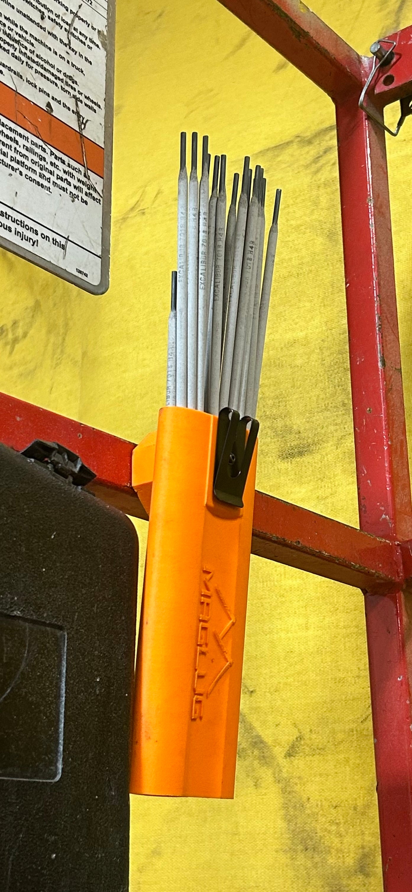 Magnetic Welding Rod Holder | Welding Rod Pouch w/ Magnet Mount+Belt Clip