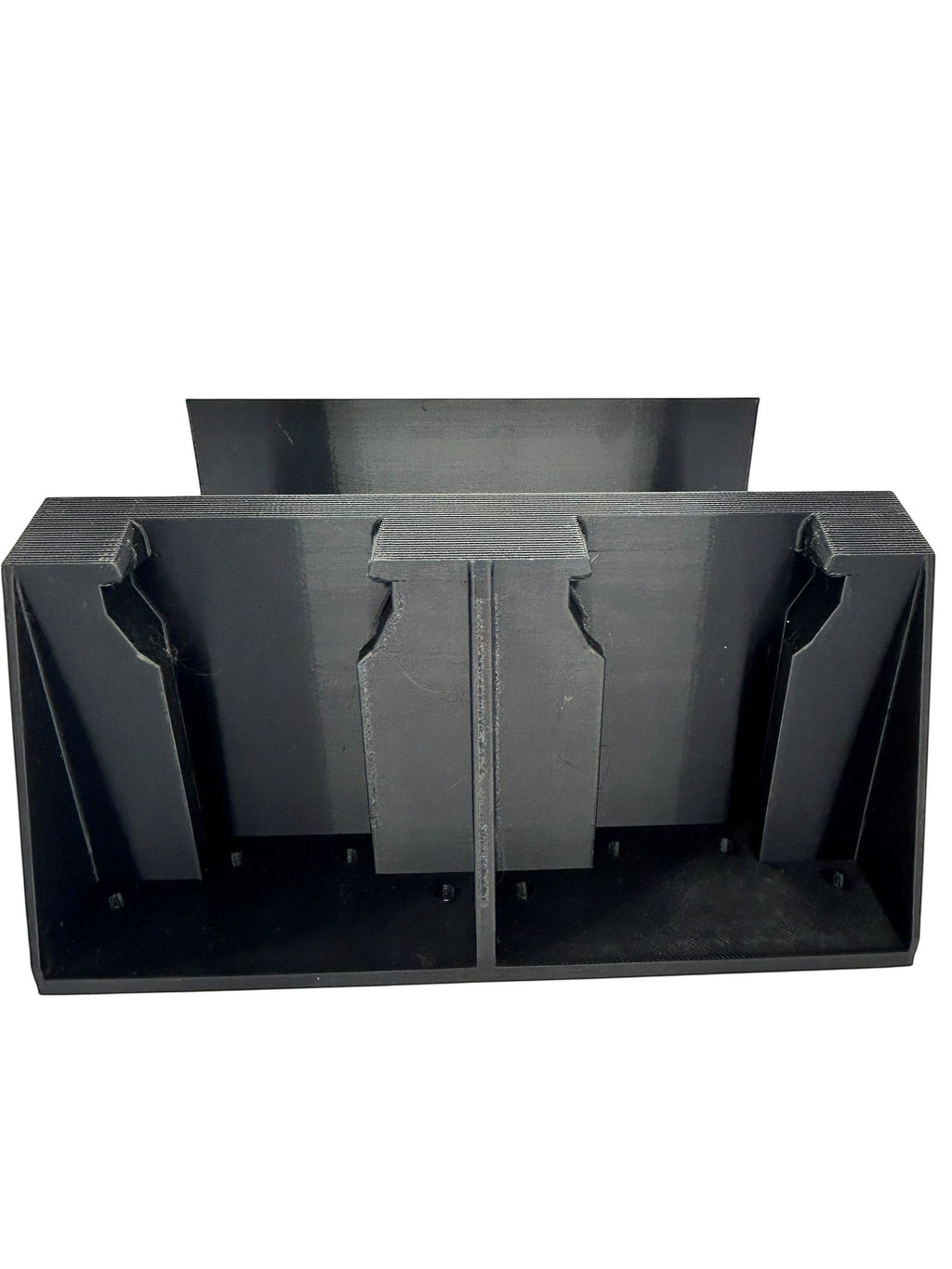 Cold Composites black composite M18 battery holder attachment, holds 4 batteries, modular design.