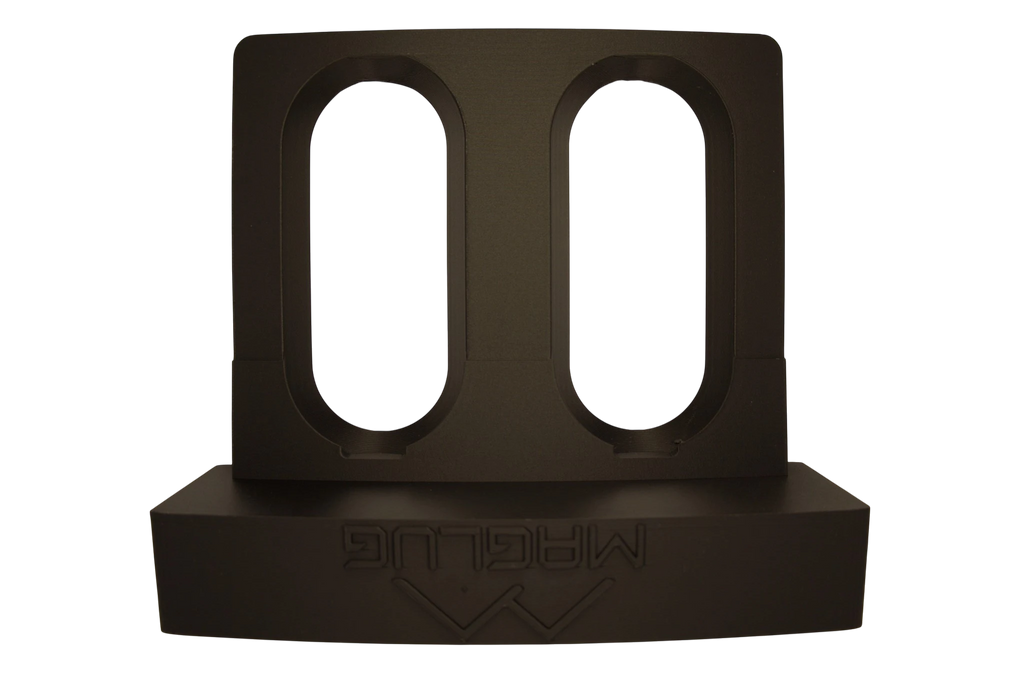Cold Composites MagLug Magnetic Workstation, a carbon fiber reinforced composite tool holder in matte black.